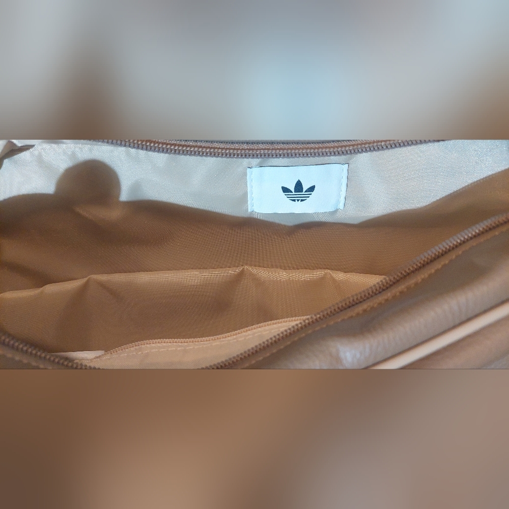 adidas Originals Olive Gray Trefoil Crossbody Messenger - Picture 11 of 12